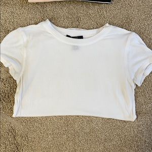 Plain white tee